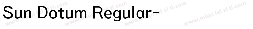 Sun Dotum Regular字体转换
